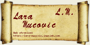 Lara Mucović vizit kartica
